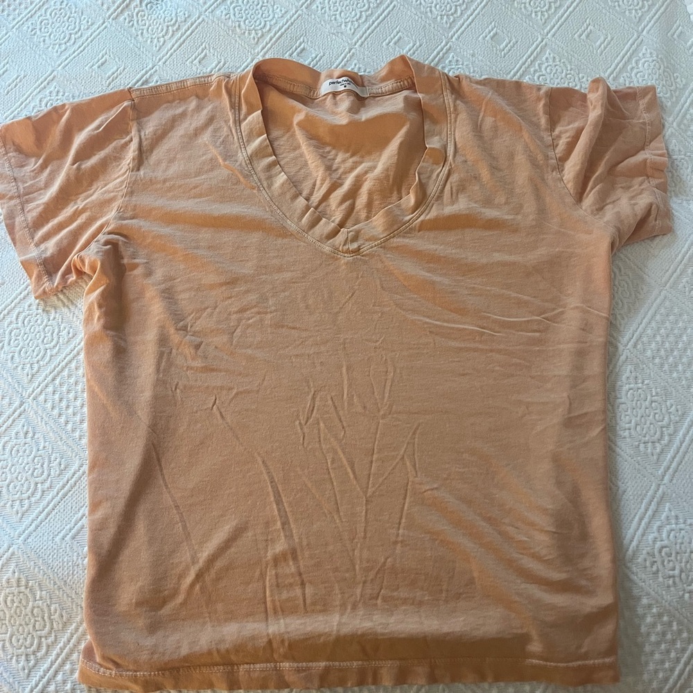 perfectwhitetee Soft Peach Tee